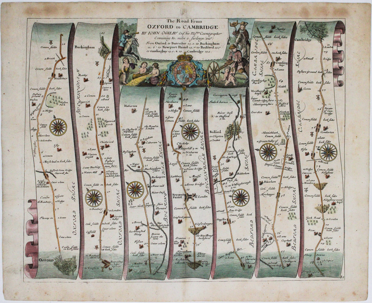 Ogilby's Road from Oxford to Cambridge