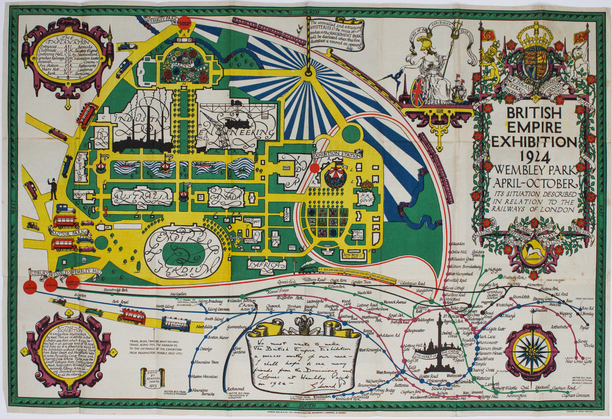 North's British Empire Exhibition Map