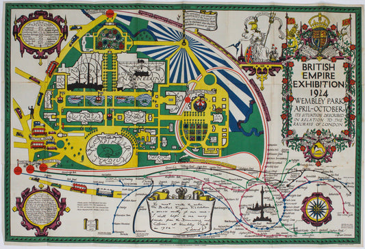 North's British Empire Exhibition Map