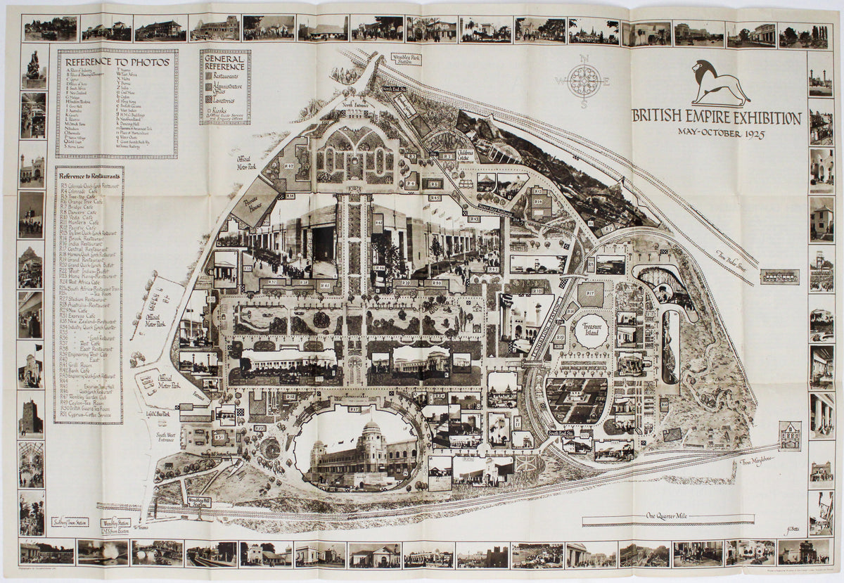 Betts' British Empire Exhibition Map